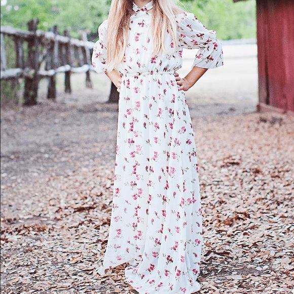 Floral Halter Top Maxi Dress - Picture 1 of 1